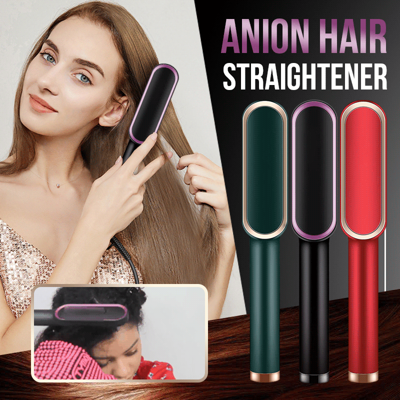 Hair Straightener Brush and Straightening Comb for Women
