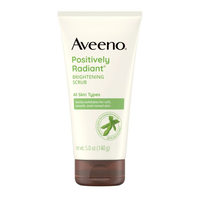 Aveeno Positively Radiant Face Scrub With Soy Bean Extract