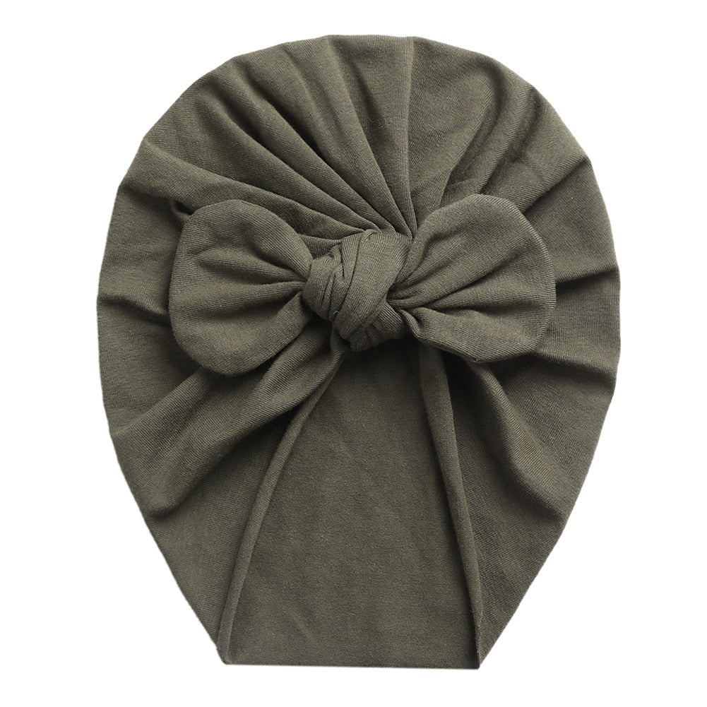 Bow Tie Baby Head Wrap/Turban - Image 2