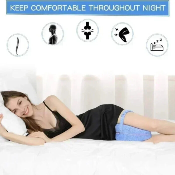 🛏️💖 Orthopedic Heart Leg Pillow Ultimate relief for hips, back & sciatica! ✅ Memory foam comfort ✅ Perfect for side sleepers & pregnancy ✅ Use in bed or on the sofa for all-day support 🦵🌙💕 - Image 5